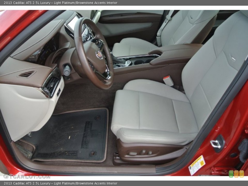 Light Platinum/Brownstone Accents Interior Photo for the 2013 Cadillac ATS 2.5L Luxury #89272391