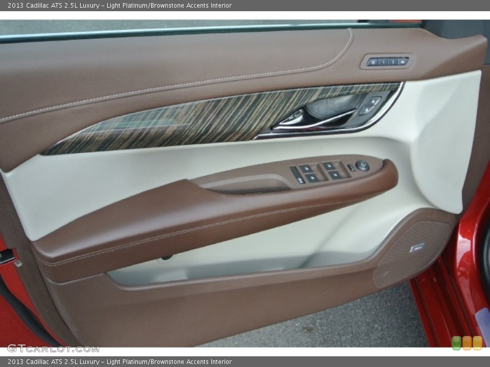 Light Platinum/Brownstone Accents Interior Door Panel for the 2013 Cadillac ATS 2.5L Luxury #89272415