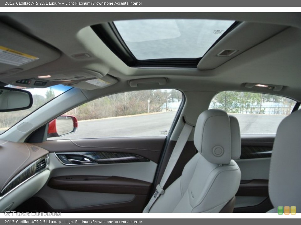 Light Platinum/Brownstone Accents Interior Sunroof for the 2013 Cadillac ATS 2.5L Luxury #89272437