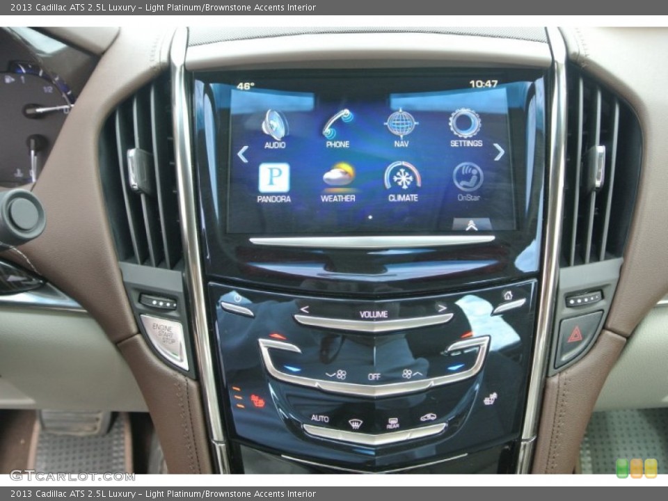 Light Platinum/Brownstone Accents Interior Controls for the 2013 Cadillac ATS 2.5L Luxury #89272463