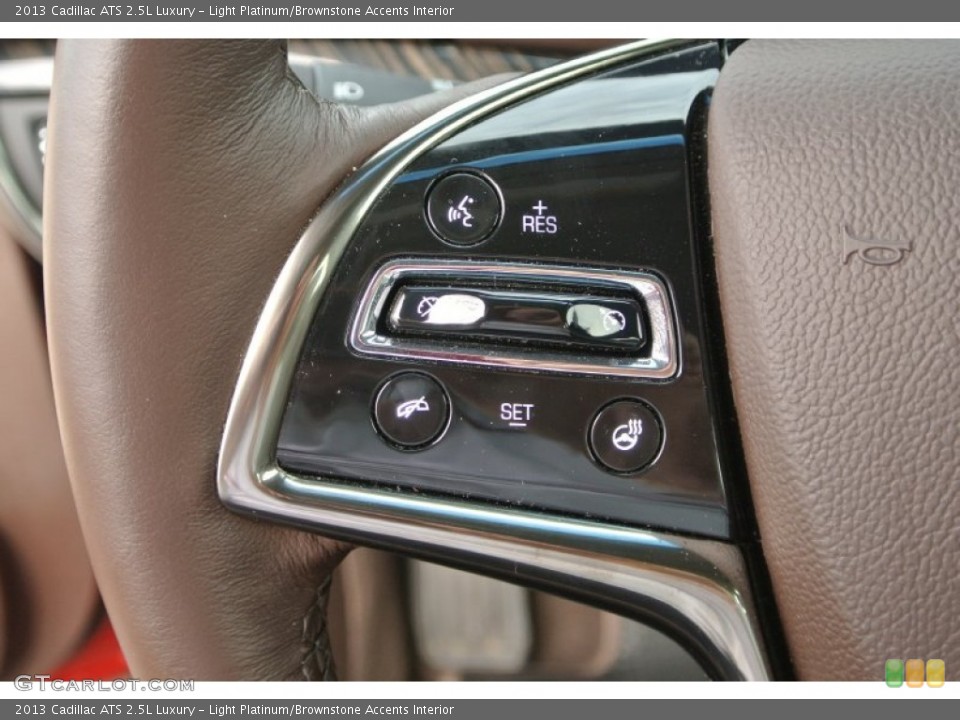 Light Platinum/Brownstone Accents Interior Controls for the 2013 Cadillac ATS 2.5L Luxury #89272514