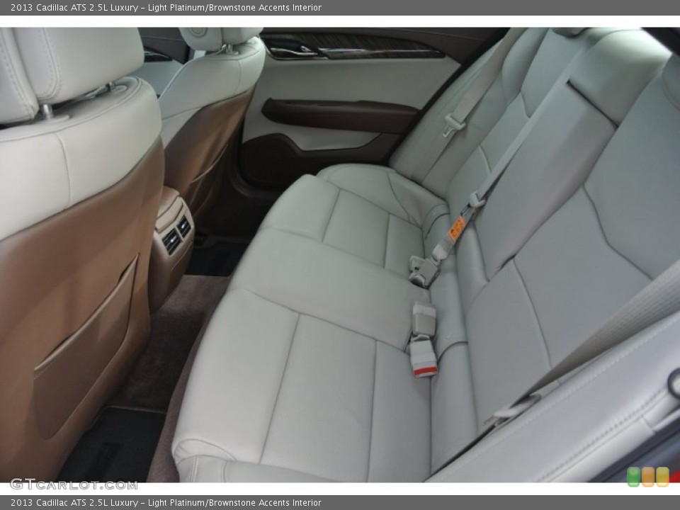 Light Platinum/Brownstone Accents Interior Rear Seat for the 2013 Cadillac ATS 2.5L Luxury #89272562