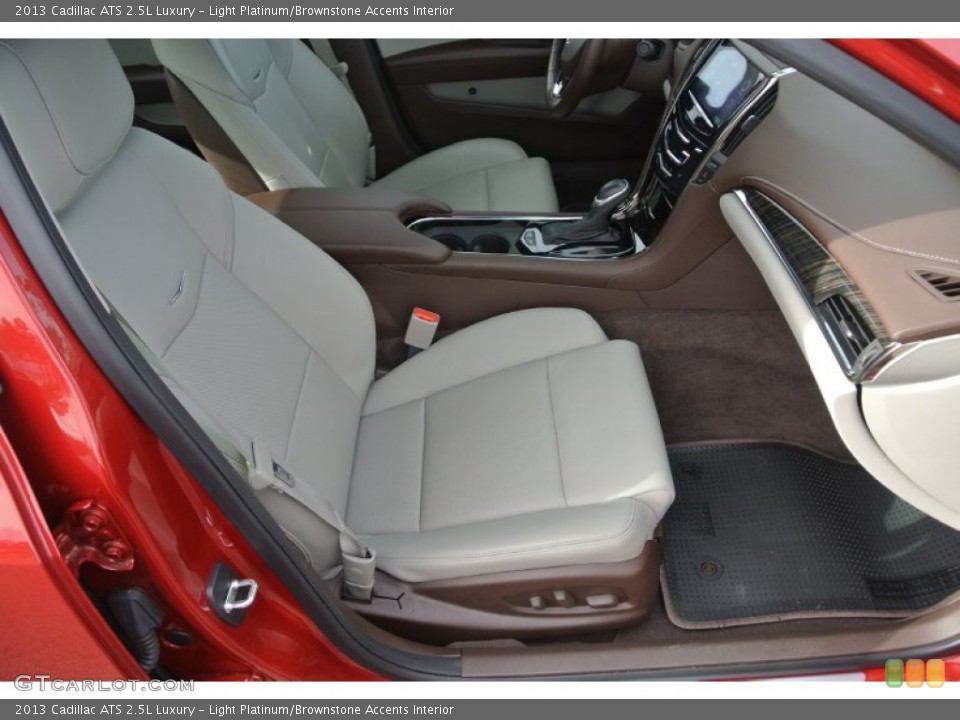 Light Platinum/Brownstone Accents Interior Front Seat for the 2013 Cadillac ATS 2.5L Luxury #89272610