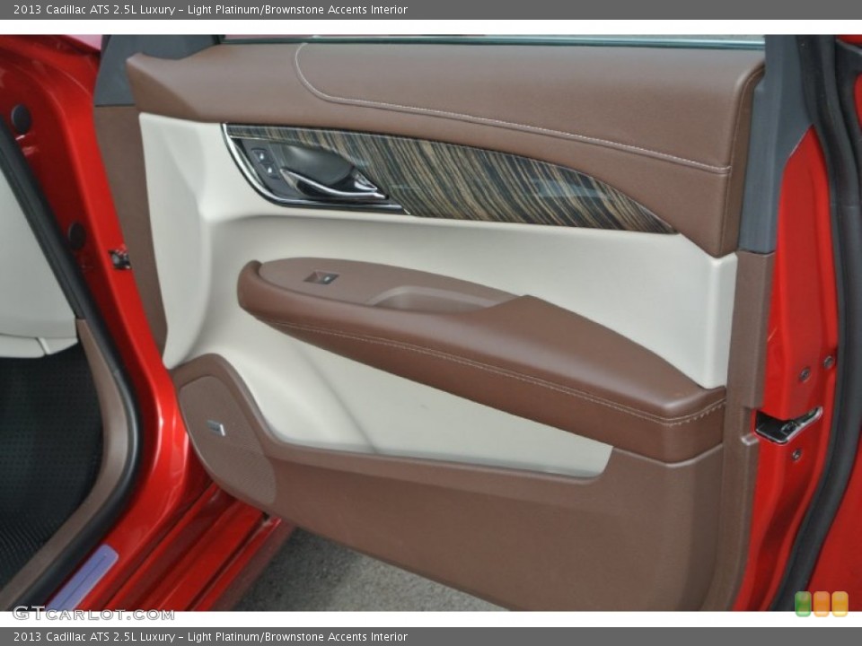 Light Platinum/Brownstone Accents Interior Door Panel for the 2013 Cadillac ATS 2.5L Luxury #89272631