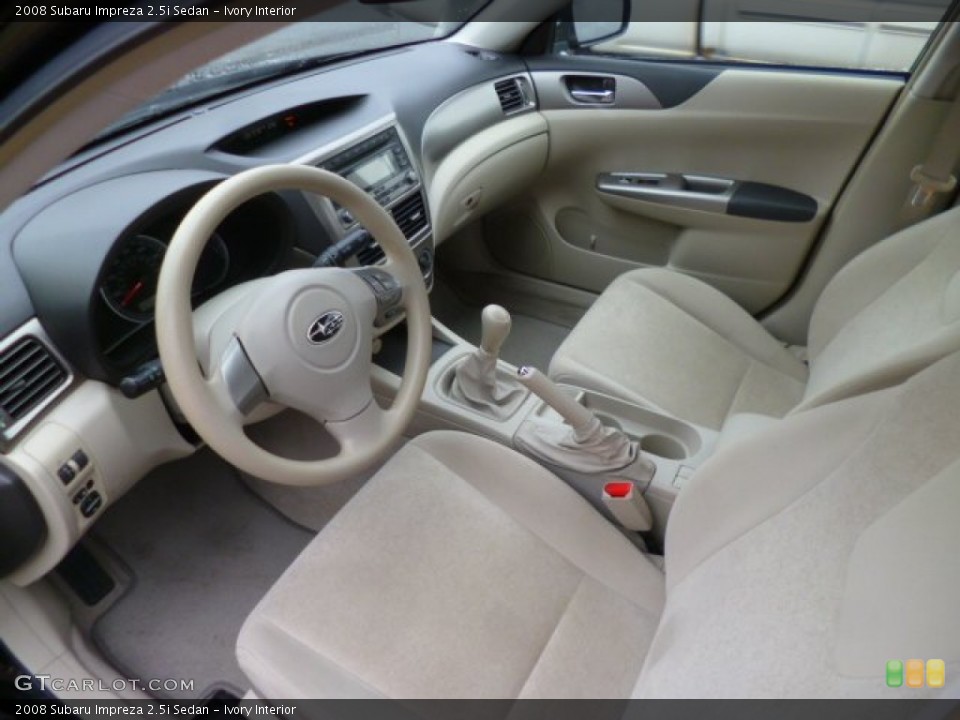 Ivory 2008 Subaru Impreza Interiors