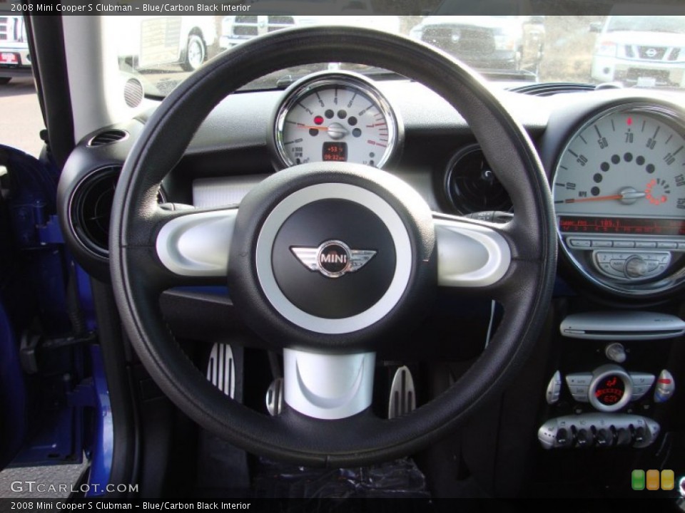 Blue/Carbon Black Interior Steering Wheel for the 2008 Mini Cooper S Clubman #89276004