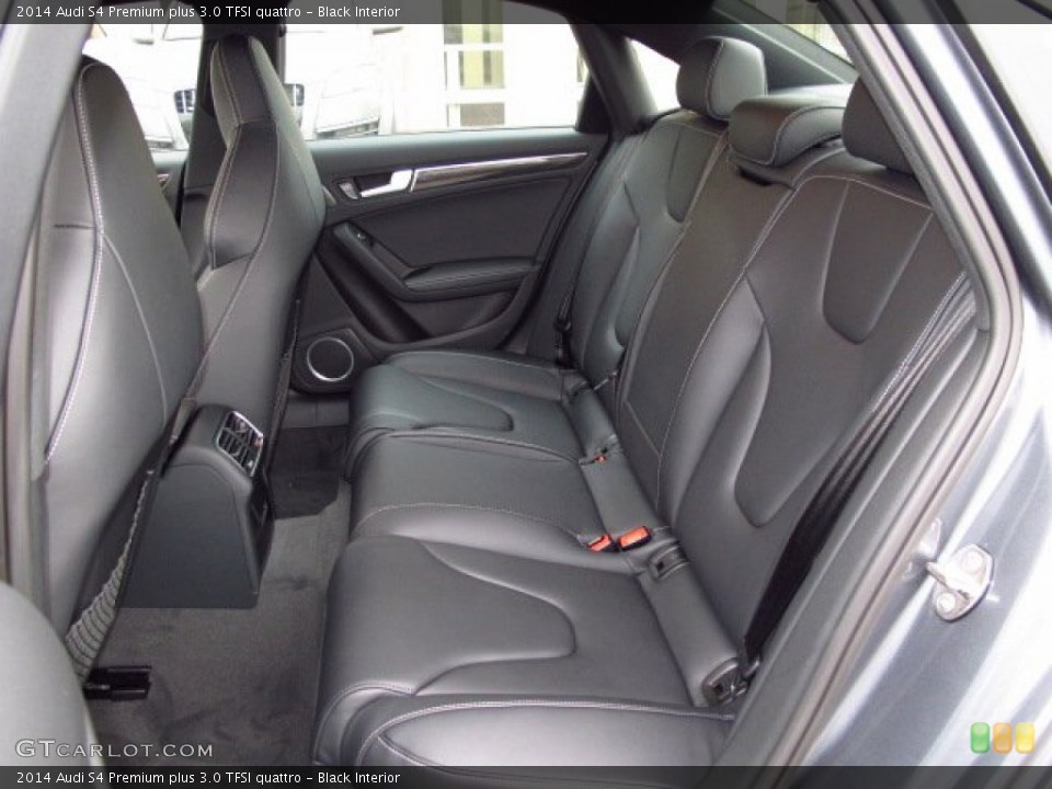 Black Interior Rear Seat for the 2014 Audi S4 Premium plus 3.0 TFSI quattro #89276013