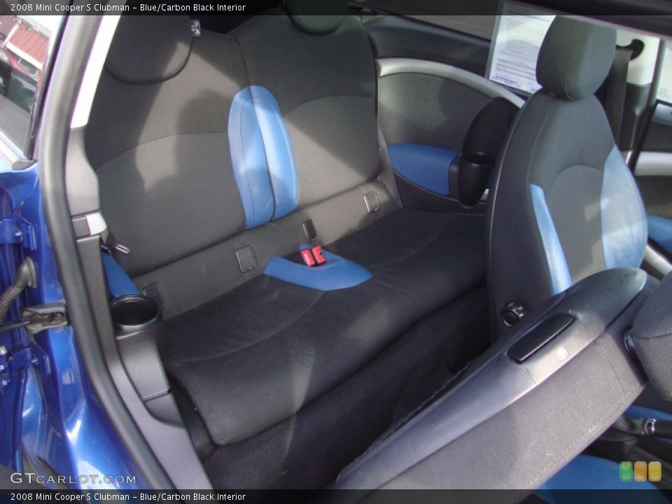 Blue/Carbon Black Interior Rear Seat for the 2008 Mini Cooper S Clubman #89276211