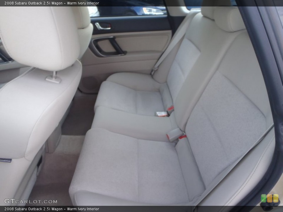 Warm Ivory Interior Rear Seat for the 2008 Subaru Outback 2.5i Wagon #89277095
