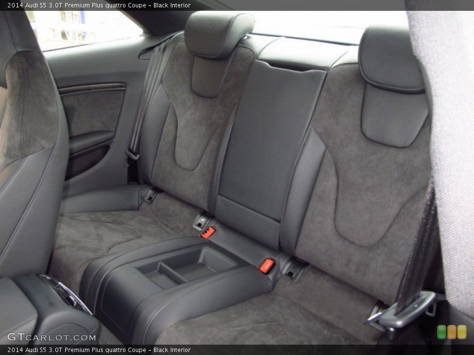Black Interior Rear Seat for the 2014 Audi S5 3.0T Premium Plus quattro Coupe #89277117