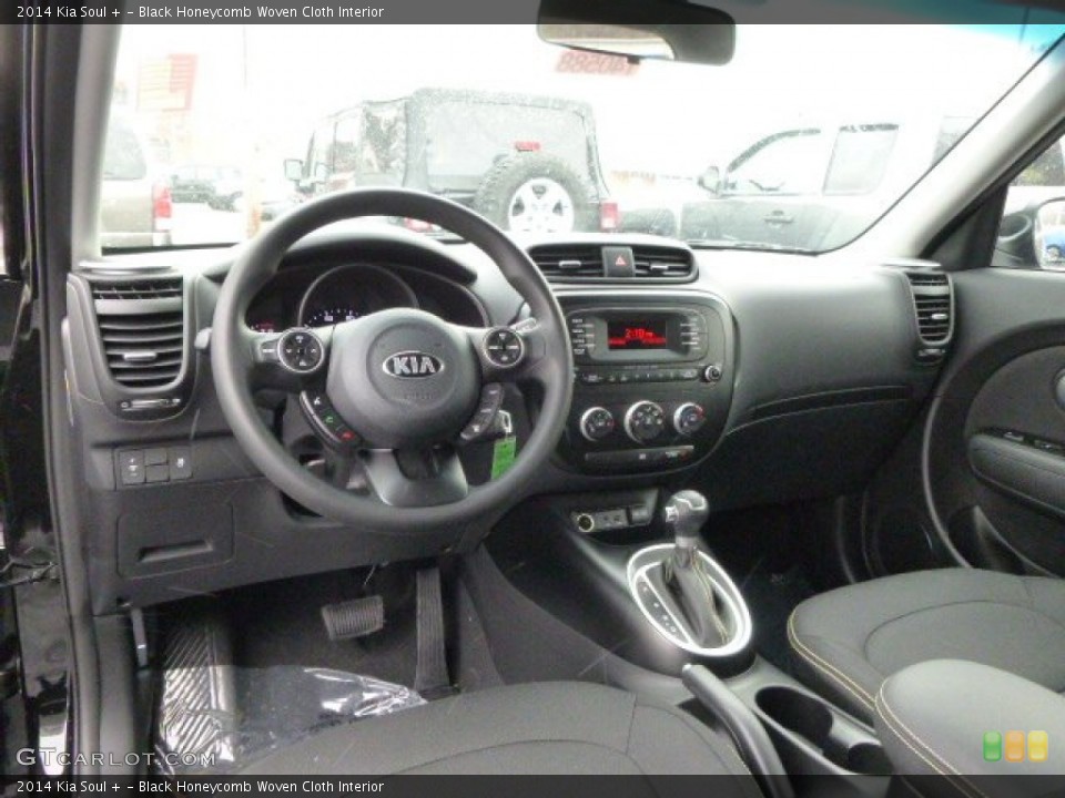 Black Honeycomb Woven Cloth Interior Prime Interior for the 2014 Kia Soul + #89279709