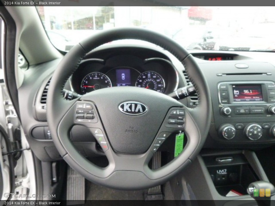 Black Interior Steering Wheel for the 2014 Kia Forte EX #89280264