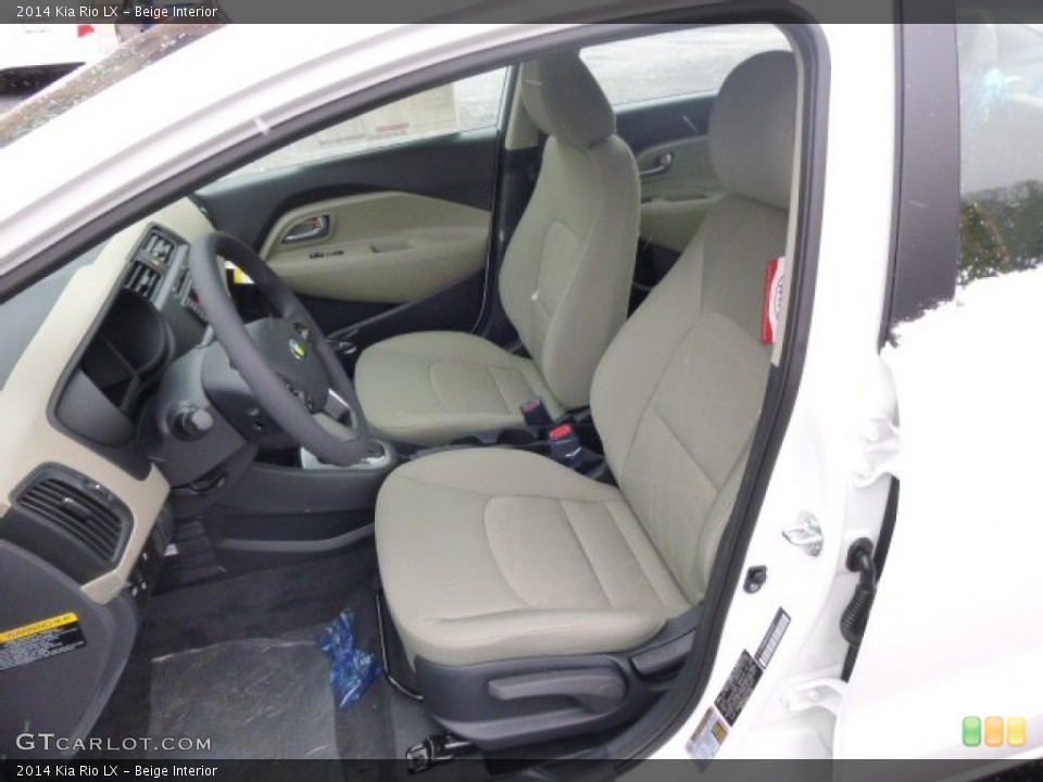 Beige Interior Front Seat for the 2014 Kia Rio LX #89281356