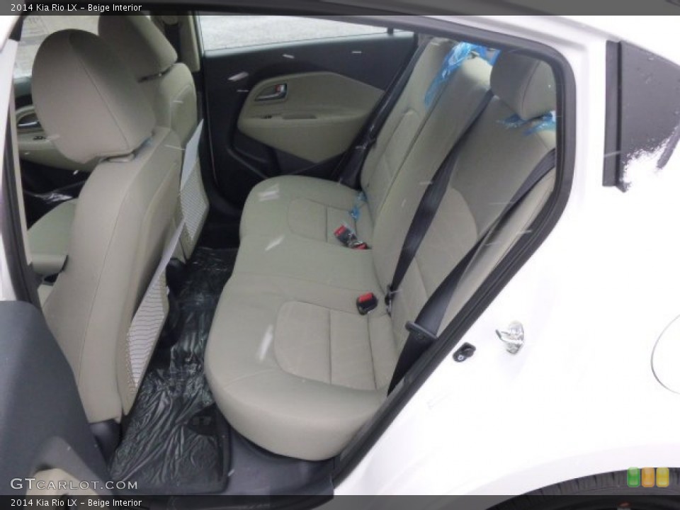 Beige Interior Rear Seat for the 2014 Kia Rio LX #89281404