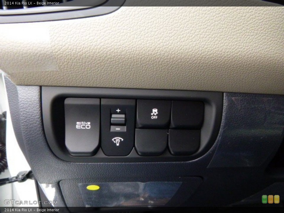 Beige Interior Controls for the 2014 Kia Rio LX #89281470