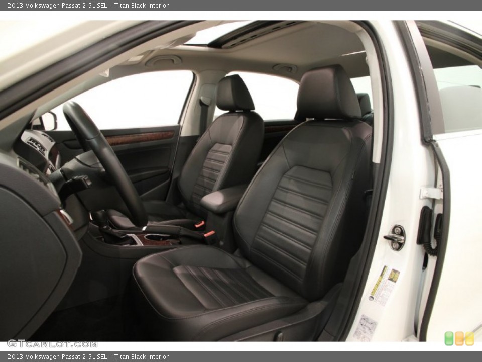 Titan Black Interior Front Seat for the 2013 Volkswagen Passat 2.5L SEL #89281974