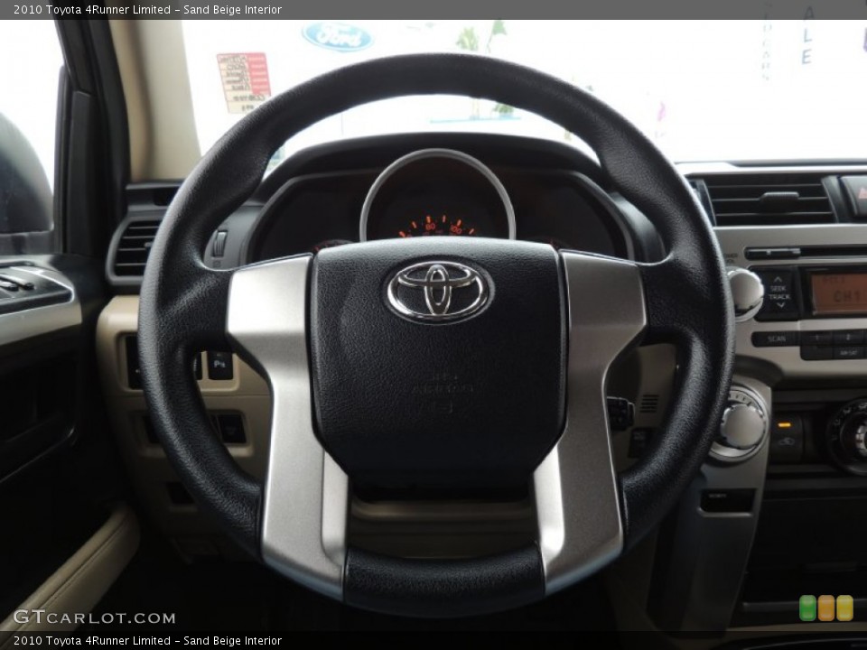 Sand Beige Interior Steering Wheel for the 2010 Toyota 4Runner Limited #89283417