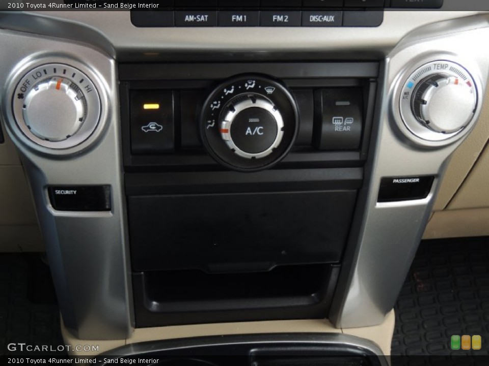 Sand Beige Interior Controls for the 2010 Toyota 4Runner Limited #89283534