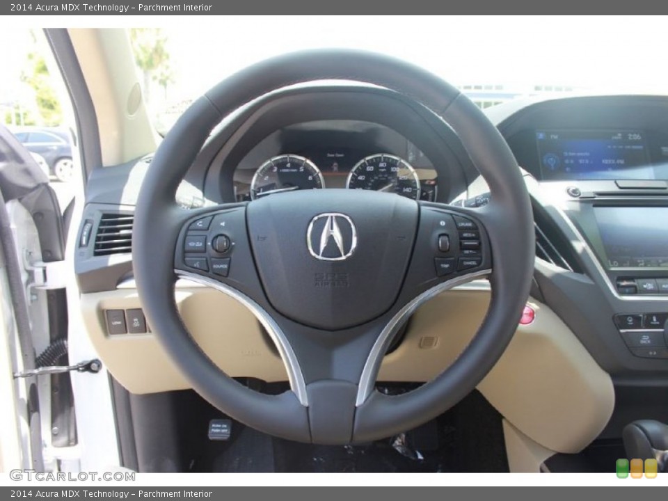 Parchment Interior Steering Wheel for the 2014 Acura MDX Technology #89285590