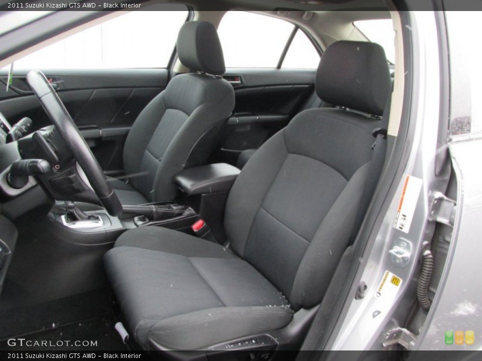 Black Interior Front Seat for the 2011 Suzuki Kizashi GTS AWD #89286255