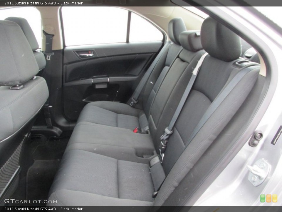 Black Interior Rear Seat for the 2011 Suzuki Kizashi GTS AWD #89286279