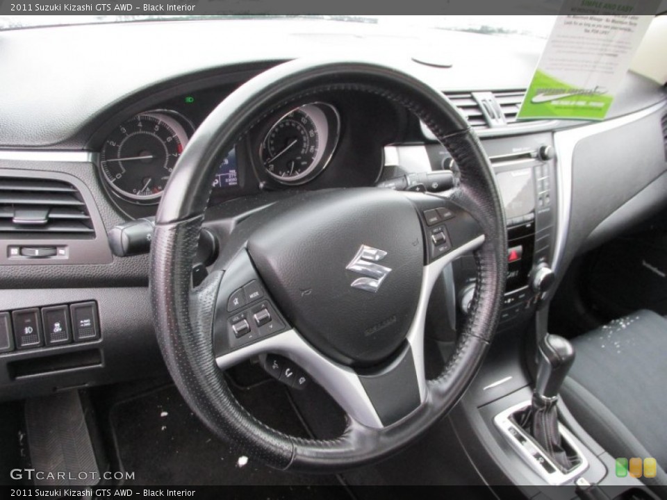 Black Interior Steering Wheel for the 2011 Suzuki Kizashi GTS AWD #89286306