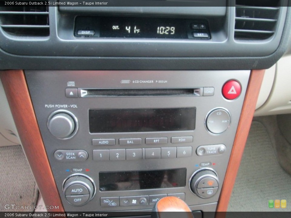 Taupe Interior Controls for the 2006 Subaru Outback 2.5i Limited Wagon #89287416