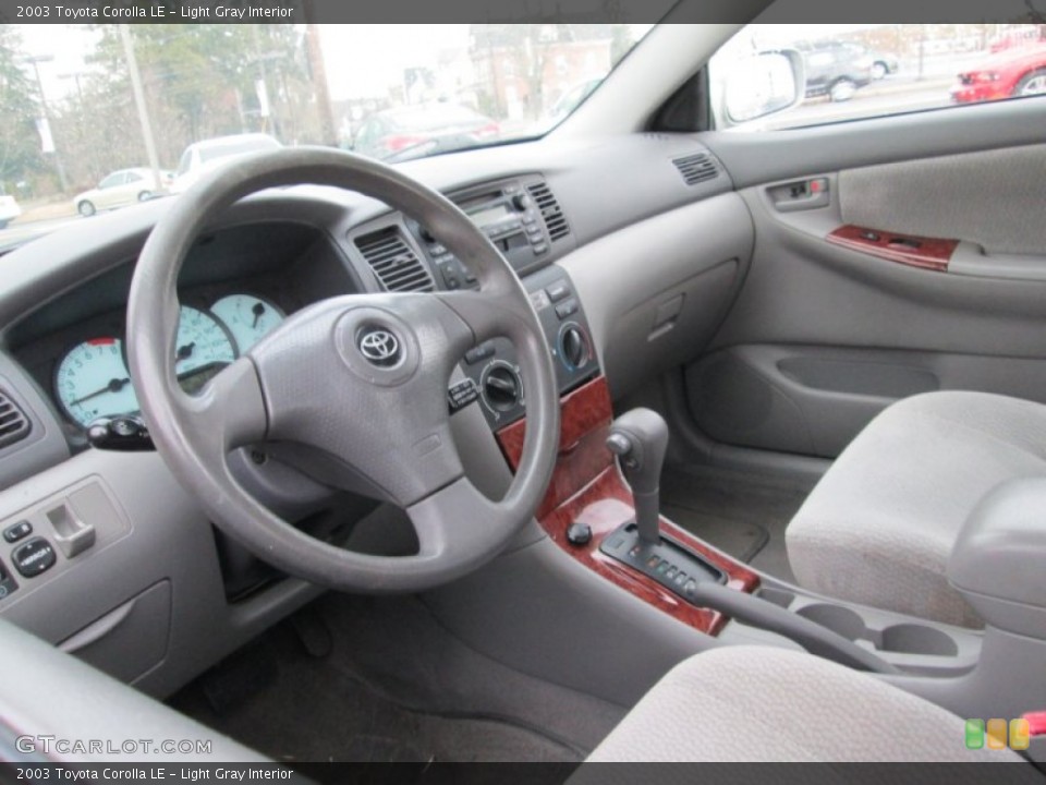 Light Gray 2003 Toyota Corolla Interiors