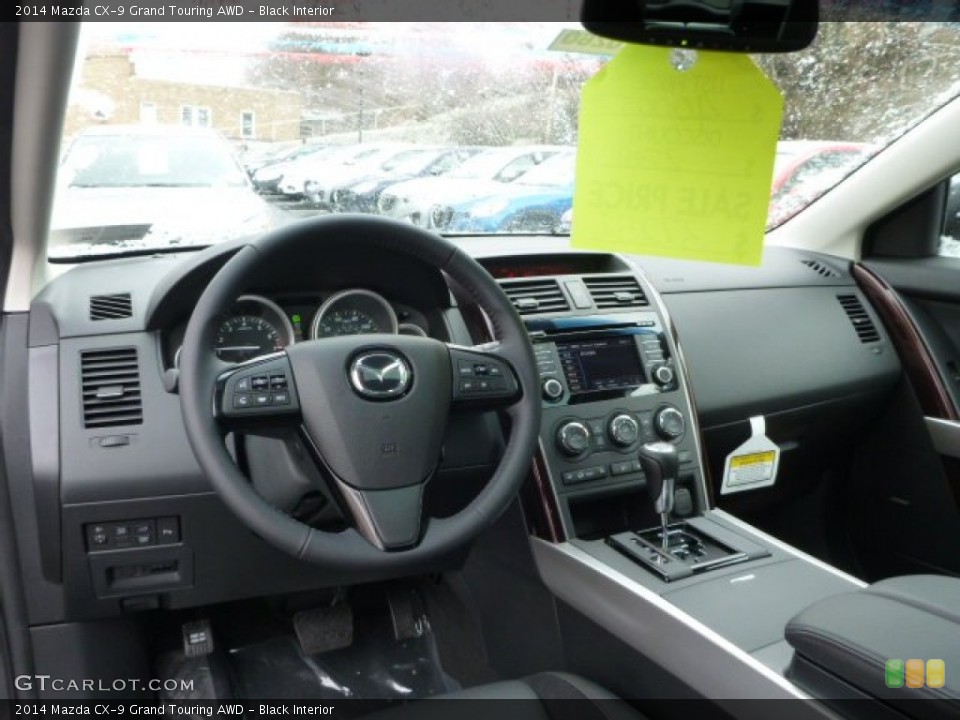 Black Interior Dashboard for the 2014 Mazda CX-9 Grand Touring AWD #89287797