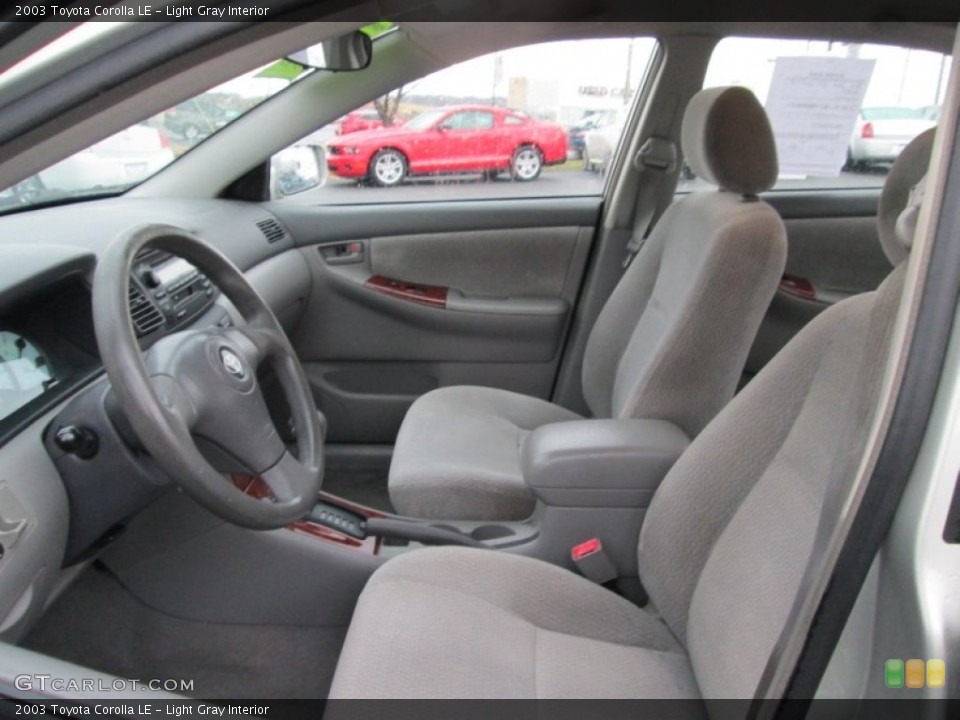 Light Gray Interior Front Seat for the 2003 Toyota Corolla LE #89287866
