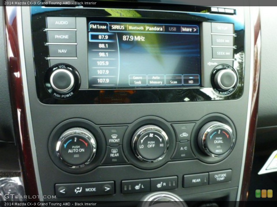 Black Interior Controls for the 2014 Mazda CX-9 Grand Touring AWD #89287941