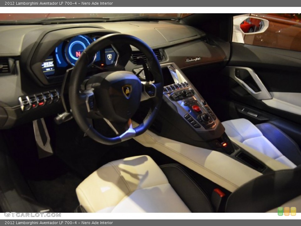 Nero Ade Interior Photo for the 2012 Lamborghini Aventador LP 700-4 #89292192