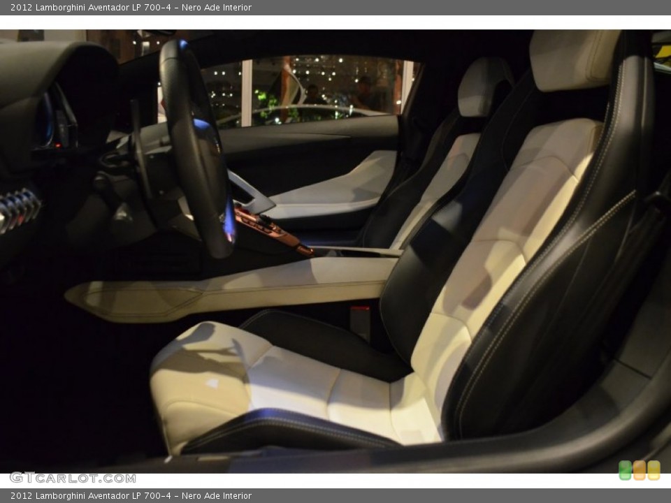 Nero Ade Interior Front Seat for the 2012 Lamborghini Aventador LP 700-4 #89292210