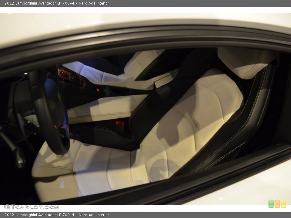 Nero Ade Interior Front Seat for the 2012 Lamborghini Aventador LP 700-4 #89292225
