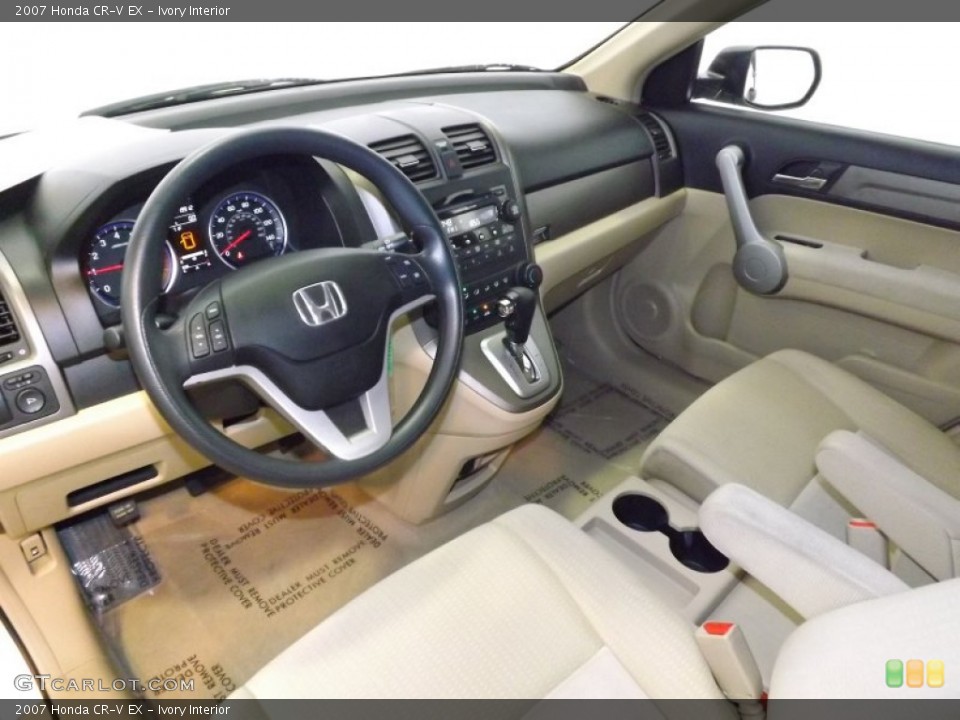 Ivory 2007 Honda CR-V Interiors