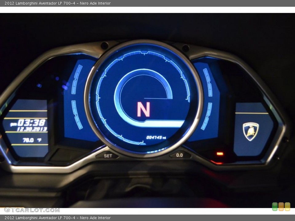 Nero Ade Interior Gauges for the 2012 Lamborghini Aventador LP 700-4 #89292492