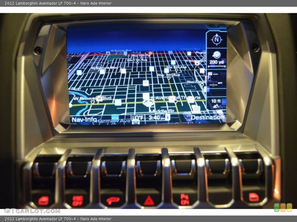 Nero Ade Interior Navigation for the 2012 Lamborghini Aventador LP 700-4 #89292515