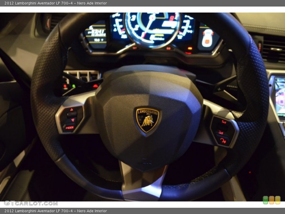 Nero Ade Interior Steering Wheel for the 2012 Lamborghini Aventador LP 700-4 #89292555