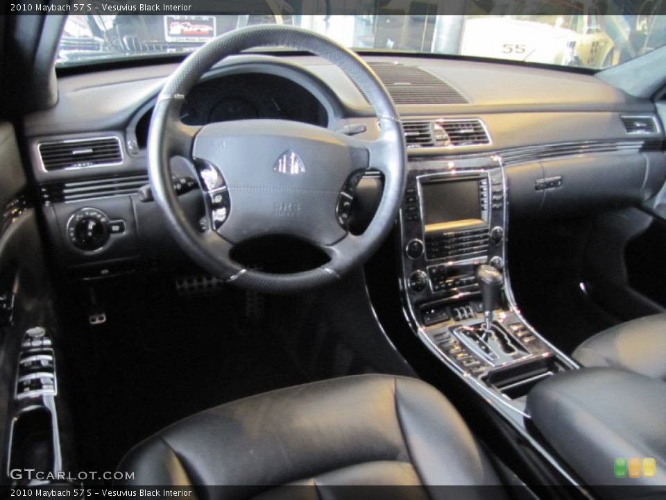 Vesuvius Black 2010 Maybach 57 Interiors