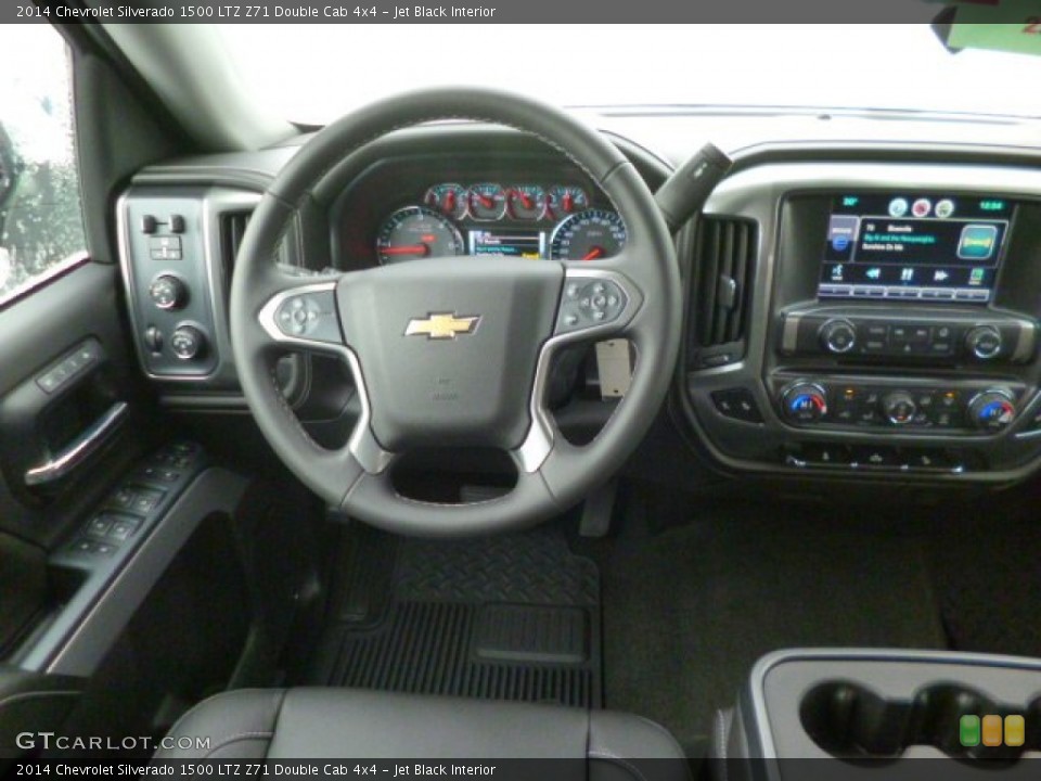 Jet Black Interior Dashboard for the 2014 Chevrolet Silverado 1500 LTZ Z71 Double Cab 4x4 #89293824