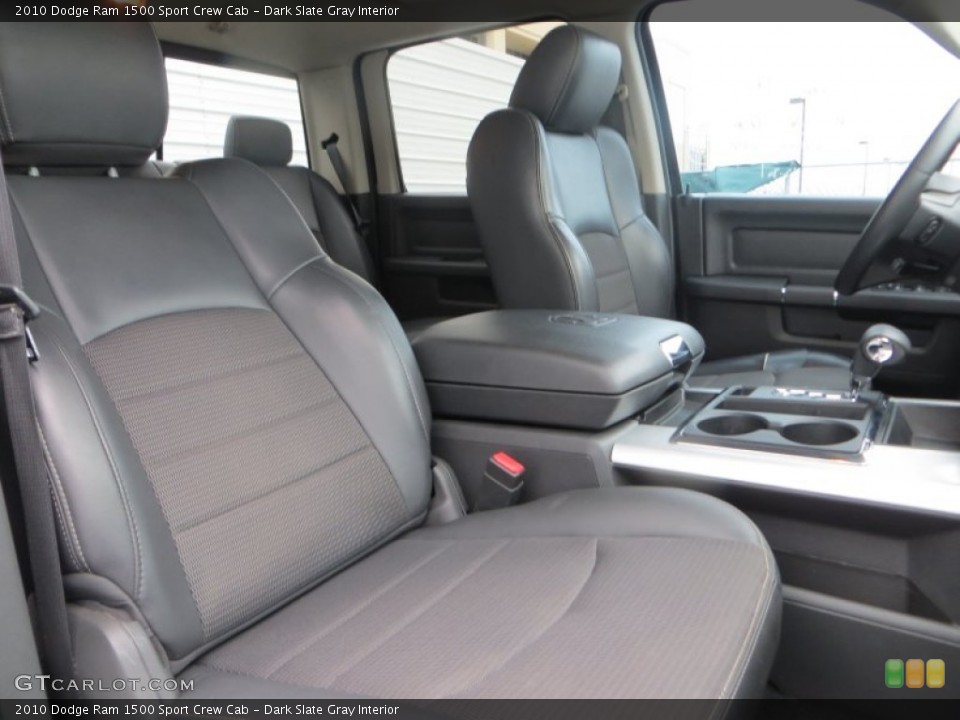 Dark Slate Gray Interior Front Seat for the 2010 Dodge Ram 1500 Sport Crew Cab #89294283