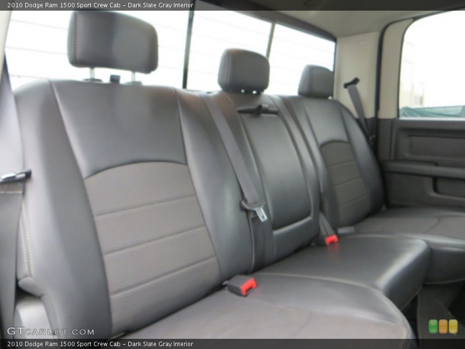 Dark Slate Gray Interior Rear Seat for the 2010 Dodge Ram 1500 Sport Crew Cab #89294358
