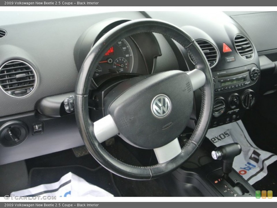 Black Interior Steering Wheel for the 2009 Volkswagen New Beetle 2.5 Coupe #89295120