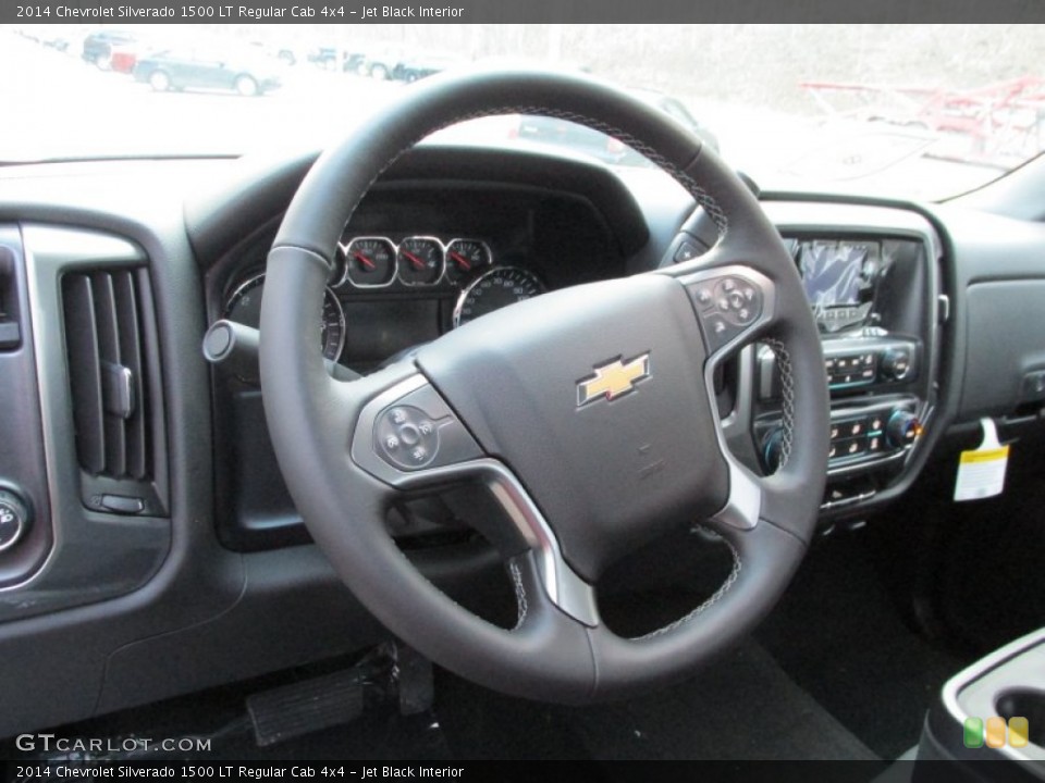 Jet Black Interior Steering Wheel for the 2014 Chevrolet Silverado 1500 LT Regular Cab 4x4 #89298786