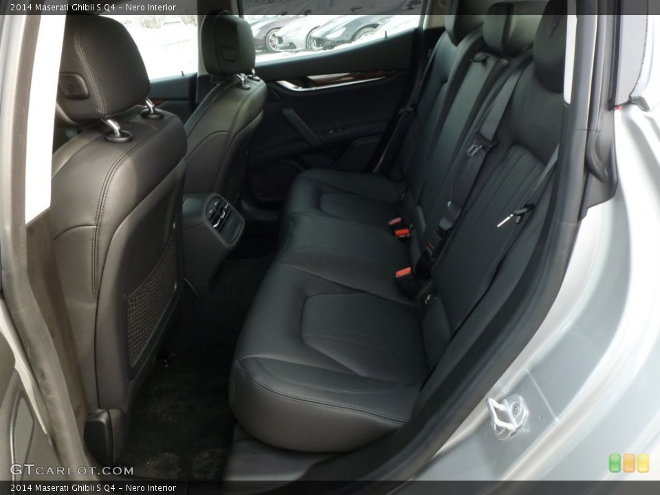 Nero Interior Rear Seat for the 2014 Maserati Ghibli S Q4 #89299788