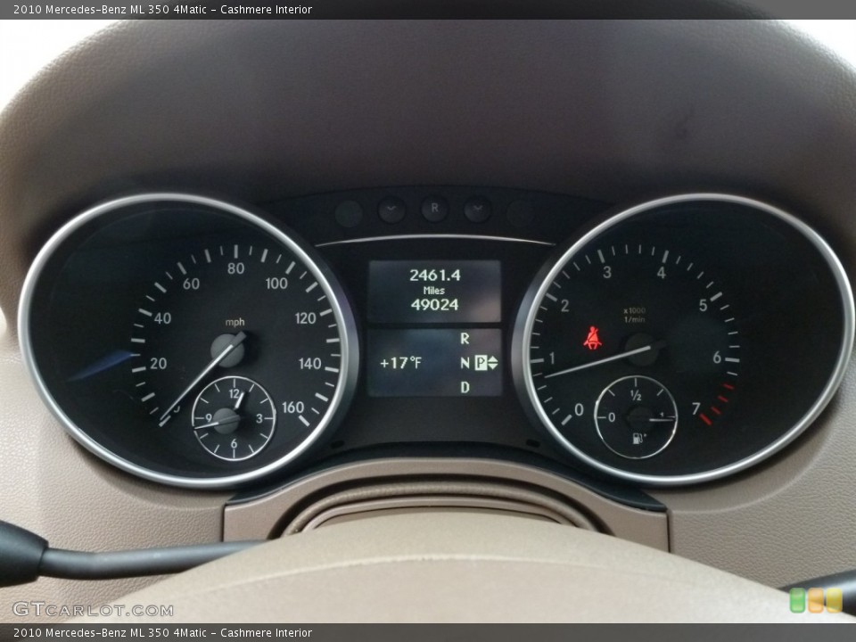Cashmere Interior Gauges for the 2010 Mercedes-Benz ML 350 4Matic #89299980