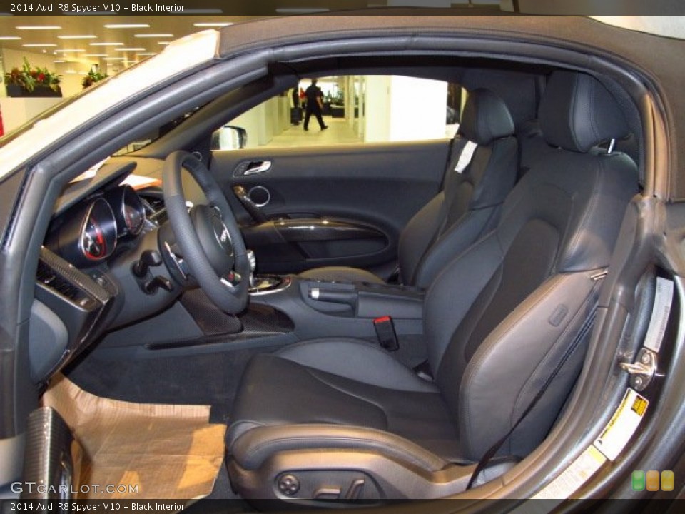 Black Interior Front Seat for the 2014 Audi R8 Spyder V10 #89300370
