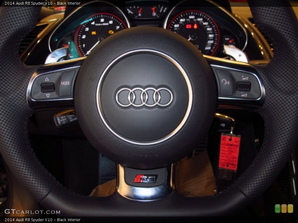 Black Interior Controls for the 2014 Audi R8 Spyder V10 #89300385