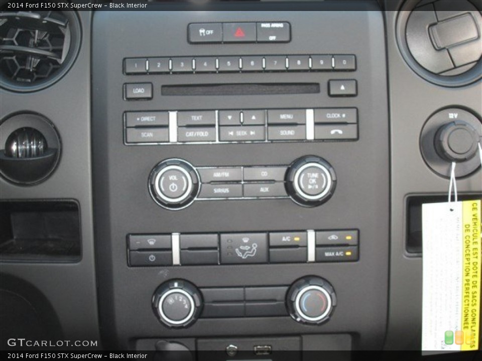 Black Interior Controls for the 2014 Ford F150 STX SuperCrew #89302931
