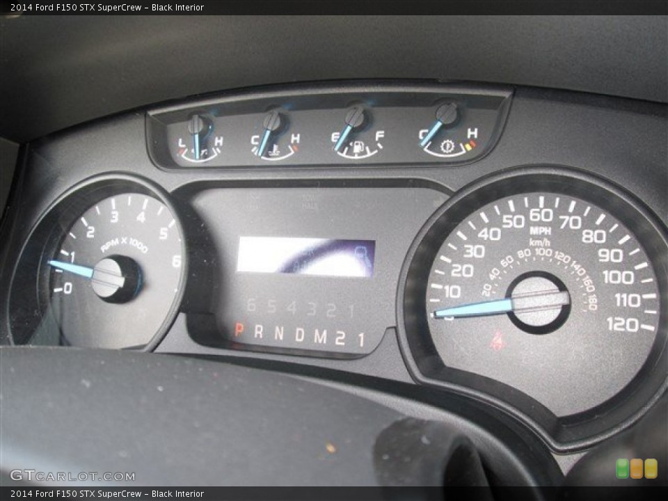 Black Interior Gauges for the 2014 Ford F150 STX SuperCrew #89303023